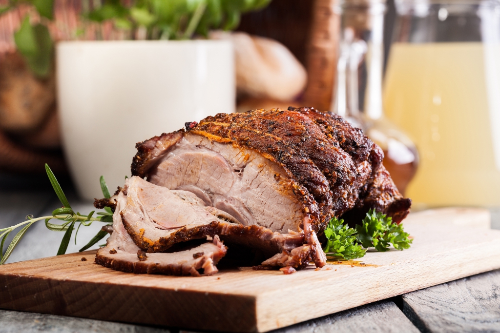 Neck of lamb with lemon and thyme with dauphinoise potatoes
