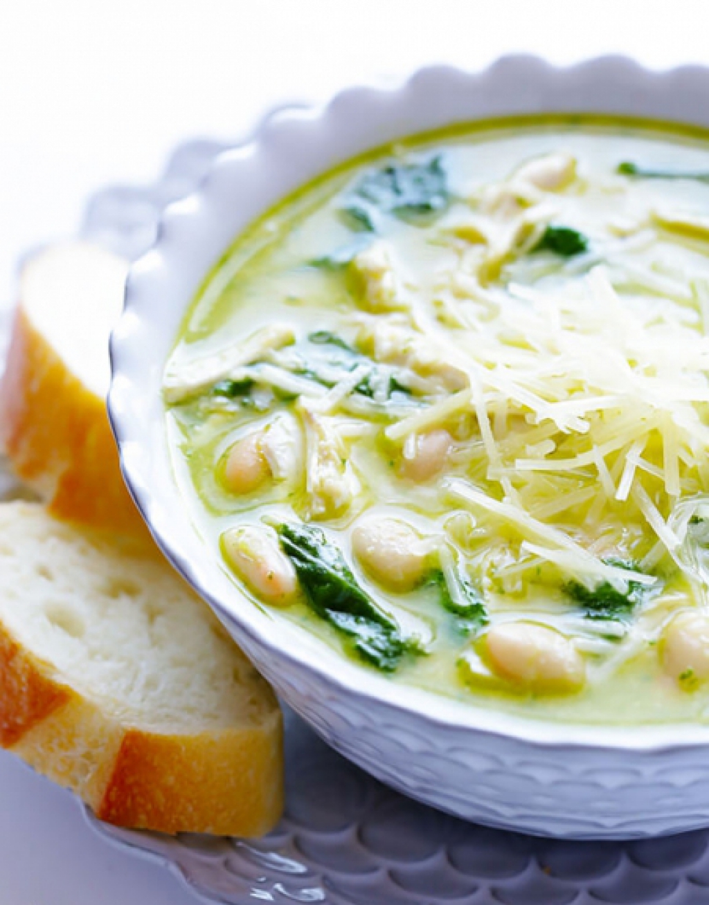 Soup with pesto