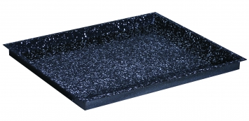 Enamelled baking sheet